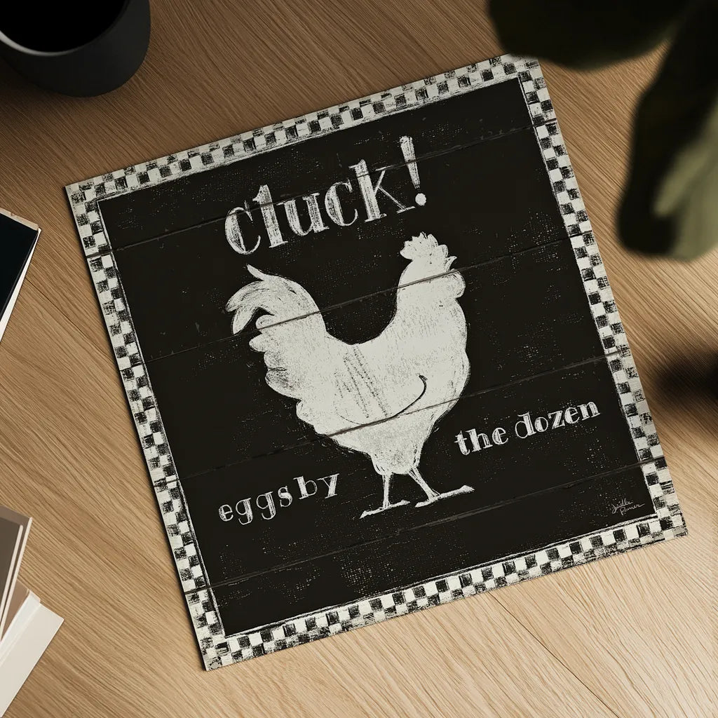 Country Thoughts VIII Black by Janelle Penner. Shown as a detailed flat fine art print, highlighting archival giclee quality. Available as an archival giclee rolled canvas, fine art paper, or poster print. SKU 37936a.