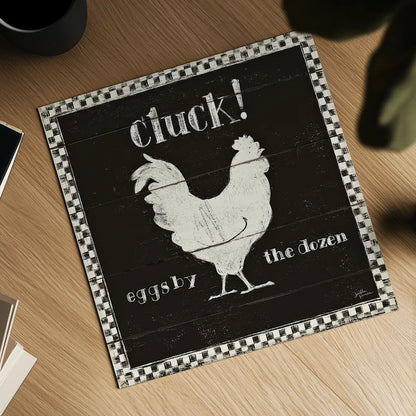 Country Thoughts VIII Black by Janelle Penner. Shown as a detailed flat fine art print, highlighting archival giclee quality. Available as an archival giclee rolled canvas, fine art paper, or poster print. SKU 37936a.