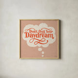 Daydream I by Janelle Penner. Shown in a natural wood glass frame for a timeless modern aesthetic. Available as an archival giclee rolled canvas, fine art paper, or poster print. SKU 65222a.