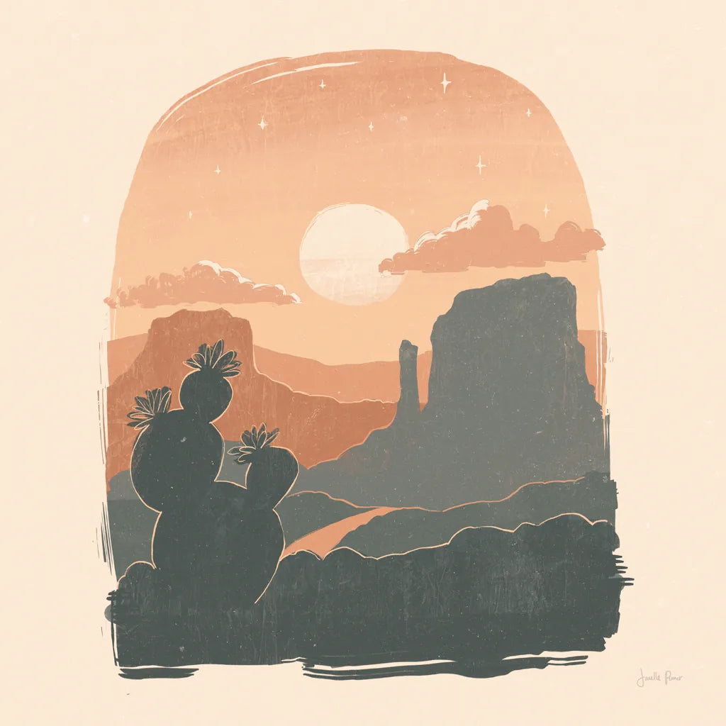 Desert I Sq by Janelle Penner. SKU 80642a. Archival Giclee Fine art print for wall decor.