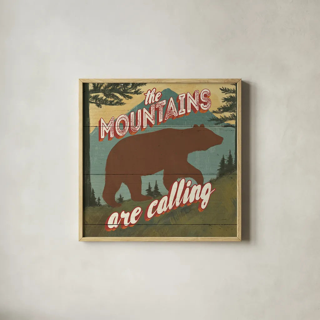 Discover the Wild V by Janelle Penner. Shown in a natural wood glass frame for a timeless modern aesthetic. Available as an archival giclee rolled canvas, fine art paper, or poster print. SKU 21361a.