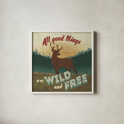 Discover the Wild VI by Janelle Penner. Shown in a crisp white glass frame for a clean and minimalist style. Available as an archival giclee rolled canvas, fine art paper, or poster print. SKU 21362a.