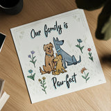 Dogs in the Garden IV by Janelle Penner. Shown as a detailed flat fine art print, highlighting archival giclee quality. Available as an archival giclee rolled canvas, fine art paper, or poster print. SKU 36680a.