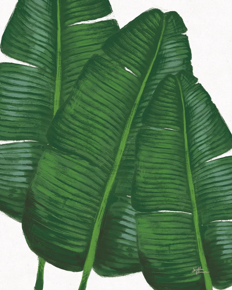Emerald Banana Leaves II by Janelle Penner