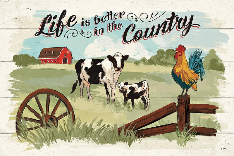 Farm Life I by Janelle Penner. SKU 43932i. Archival Giclee Fine art print for wall decor.