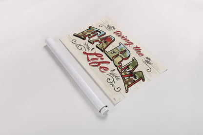 Farm Life IV by Janelle Penner. shown as a rolled paper print. Available as archival giclee rolled canvas, fine art paper, or poster print. SKU 43935i.