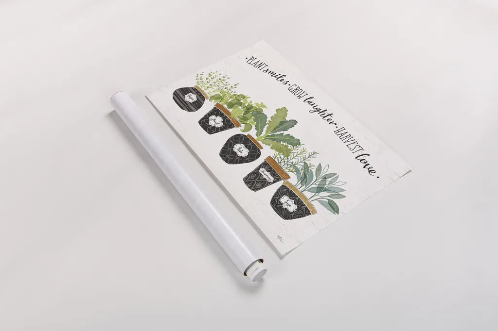 Fine Herbs I by Janelle Penner. shown as a rolled paper print. Available as archival giclee rolled canvas, fine art paper, or poster print. SKU 34993i.