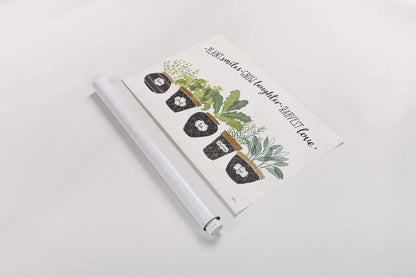 Fine Herbs I by Janelle Penner. shown as a rolled paper print. Available as archival giclee rolled canvas, fine art paper, or poster print. SKU 34993i.