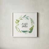 Fine Herbs II by Janelle Penner. Shown in a crisp white glass frame for a clean and minimalist style. Available as an archival giclee rolled canvas, fine art paper, or poster print. SKU 34994a.