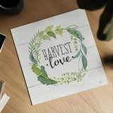 Fine Herbs III Foliage and Shiplap by Janelle Penner. Shown as a detailed flat fine art print, highlighting archival giclee quality. Available as an archival giclee rolled canvas, fine art paper, or poster print. SKU 42196a.