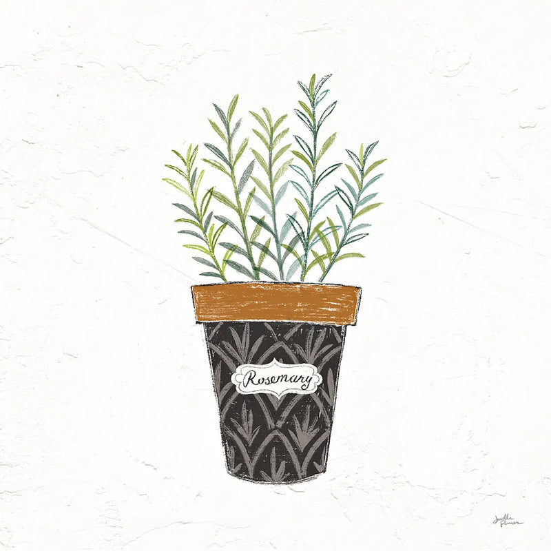 Fine Herbs IX by Janelle Penner. SKU 35001a. Archival Giclee Fine art print for wall decor.