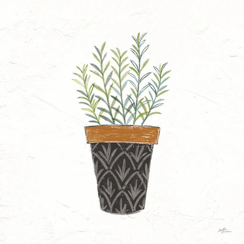 Fine Herbs IX No Label by Janelle Penner. SKU 69978a. Archival Giclee Fine art print for wall decor.