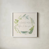 Fine Herbs Sentiment I by Janelle Penner. Shown in a crisp white glass frame for a clean and minimalist style. Available as an archival giclee rolled canvas, fine art paper, or poster print. SKU 69577a.