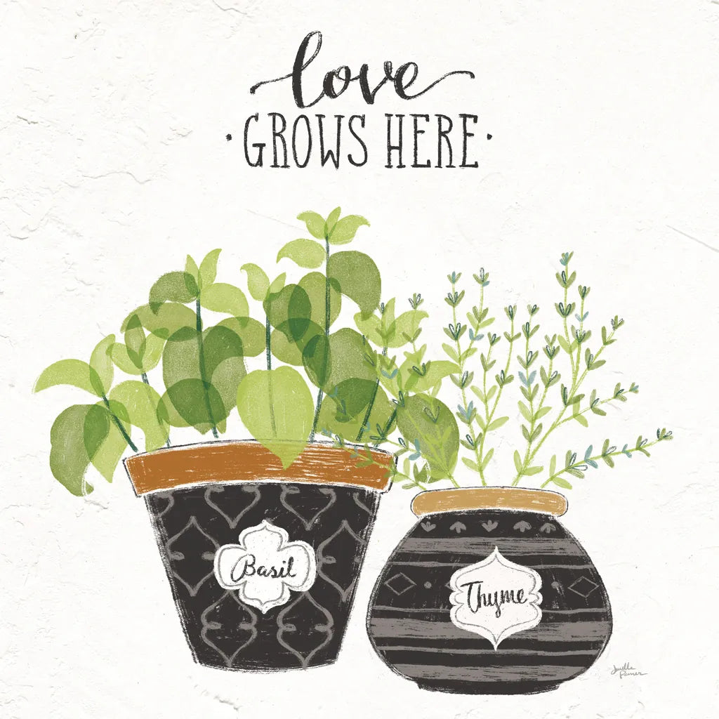 Fine Herbs V Crop by Janelle Penner. SKU 34997a. Archival Giclee Fine art print for wall decor.