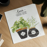 Fine Herbs V Crop by Janelle Penner. Shown as a detailed flat fine art print, highlighting archival giclee quality. Available as an archival giclee rolled canvas, fine art paper, or poster print. SKU 34997a.