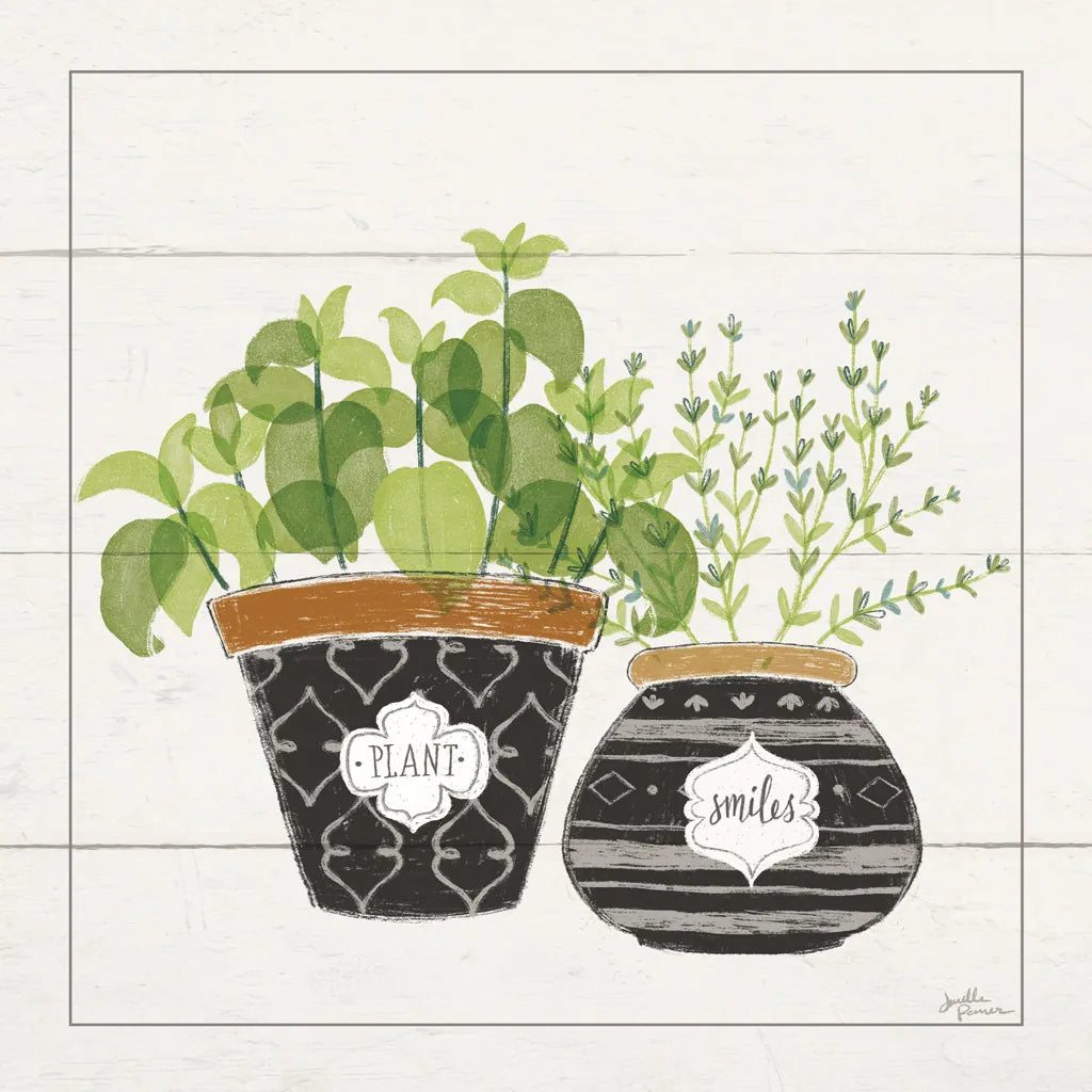 Fine Herbs V Smiles by Janelle Penner. SKU 46183a. Archival Giclee Fine art print for wall decor.