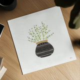 Fine Herbs VI No Label by Janelle Penner. Shown as a detailed flat fine art print, highlighting archival giclee quality. Available as an archival giclee rolled canvas, fine art paper, or poster print. SKU 69975a.