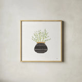 Fine Herbs VI No Label by Janelle Penner. Shown in a natural wood glass frame for a timeless modern aesthetic. Available as an archival giclee rolled canvas, fine art paper, or poster print. SKU 69975a.