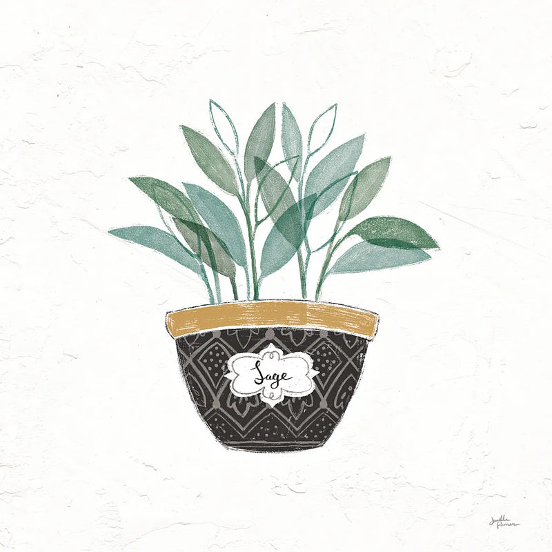 Fine Herbs VII by Janelle Penner. SKU 34999a. Archival Giclee Fine art print for wall decor.