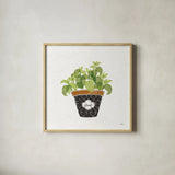 Fine Herbs VIII by Janelle Penner. Shown in a natural wood glass frame for a timeless modern aesthetic. Available as an archival giclee rolled canvas, fine art paper, or poster print. SKU 35000a.