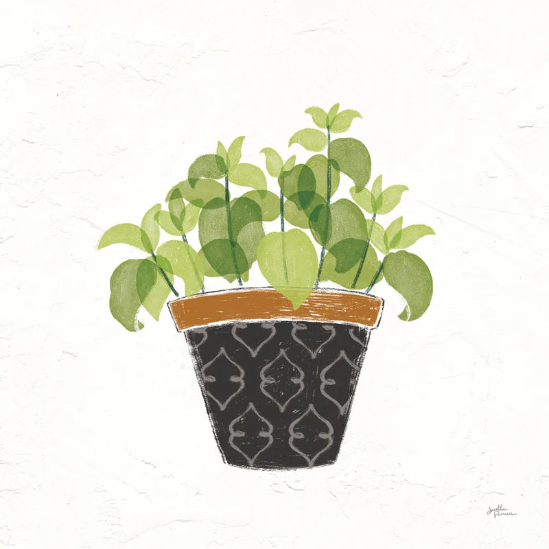 Fine Herbs VIII No Label by Janelle Penner. SKU 69977a. Archival Giclee Fine art print for wall decor.