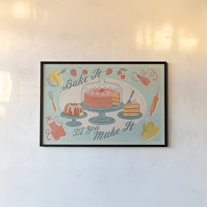 Fresh Baked I by Janelle Penner. shown as a paper print in a black flame. Available as a archival giclee rolled canvas, fine art paper, or poster print. SKU 71575i.