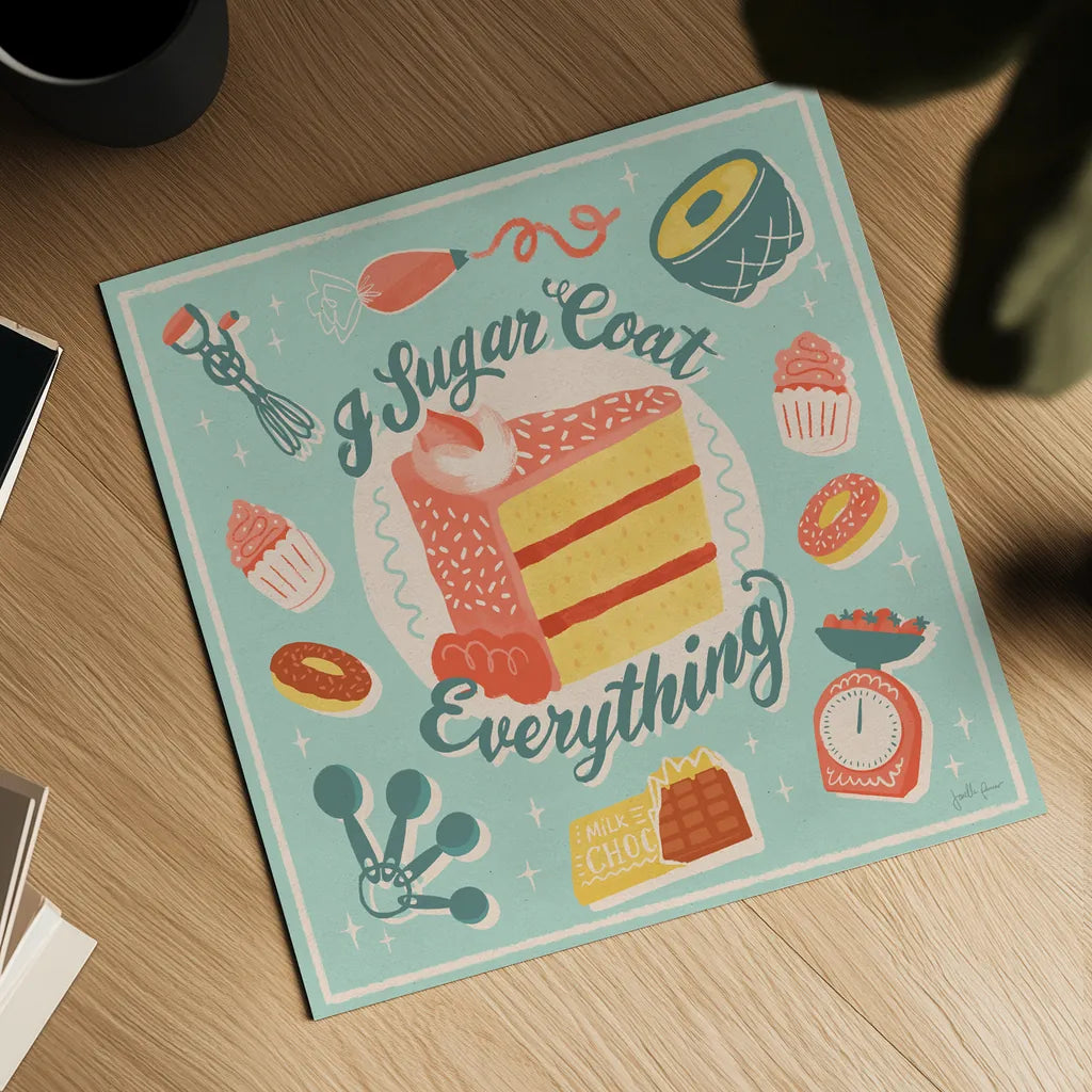 Fresh Baked II by Janelle Penner. Shown as a detailed flat fine art print, highlighting archival giclee quality. Available as an archival giclee rolled canvas, fine art paper, or poster print. SKU 71576a.