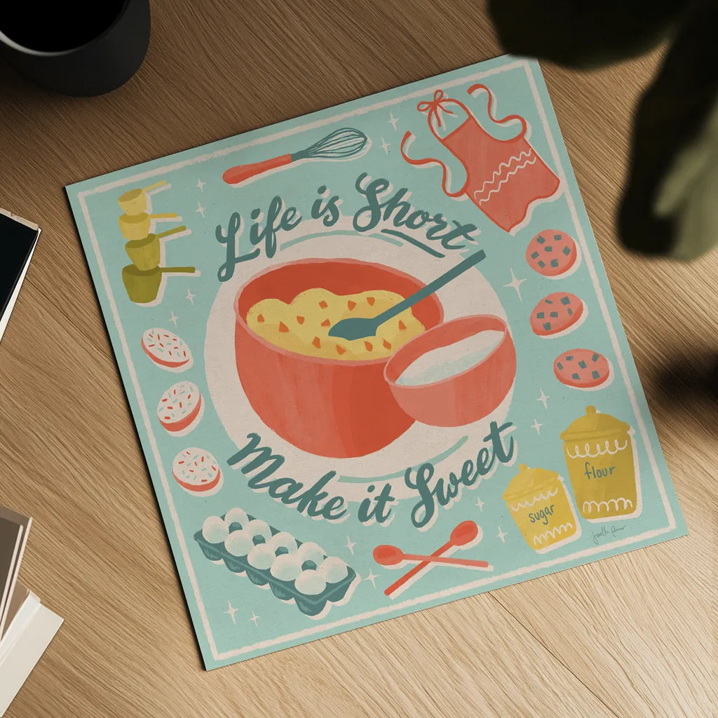 Fresh Baked IV by Janelle Penner. Shown as a detailed flat fine art print, highlighting archival giclee quality. Available as an archival giclee rolled canvas, fine art paper, or poster print. SKU 71578a.