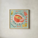 Fresh Baked IV by Janelle Penner. Shown in a natural wood glass frame for a timeless modern aesthetic. Available as an archival giclee rolled canvas, fine art paper, or poster print. SKU 71578a.