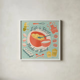 Fresh Baked IV by Janelle Penner. Shown in a crisp white glass frame for a clean and minimalist style. Available as an archival giclee rolled canvas, fine art paper, or poster print. SKU 71578a.