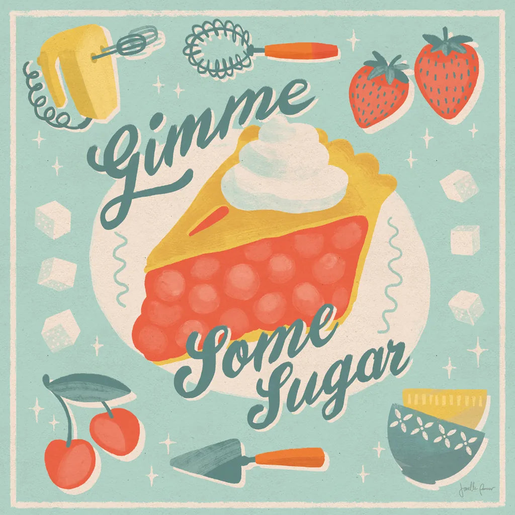 Fresh Baked V by Janelle Penner. SKU 71579a. Archival Giclee Fine art print for wall decor.