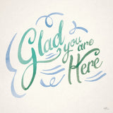 Glad You are Here I by Janelle Penner. SKU 63169a. Archival Giclee Fine art print for wall decor.