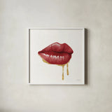 Gloss I by Janelle Penner. Shown in a crisp white glass frame for a clean and minimalist style. Available as an archival giclee rolled canvas, fine art paper, or poster print. SKU 67759a.