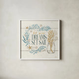 Golden Sea V by Janelle Penner. Shown in a crisp white glass frame for a clean and minimalist style. Available as an archival giclee rolled canvas, fine art paper, or poster print. SKU 30285a.