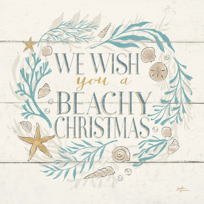 Golden Sea VI Holiday by Janelle Penner. SKU 37712a. Archival Giclee Fine art print for wall decor.