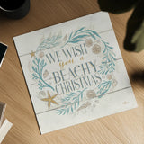 Golden Sea VI Holiday by Janelle Penner. Shown as a detailed flat fine art print, highlighting archival giclee quality. Available as an archival giclee rolled canvas, fine art paper, or poster print. SKU 37712a.