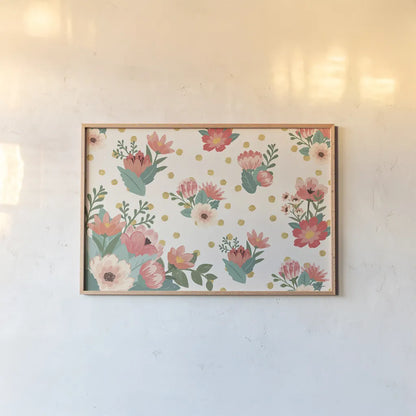 Gorgeous I by Janelle Penner. shown as a paper print in a natural frame. Available as a archival giclee rolled canvas, fine art paper, or poster print. SKU 33015i.