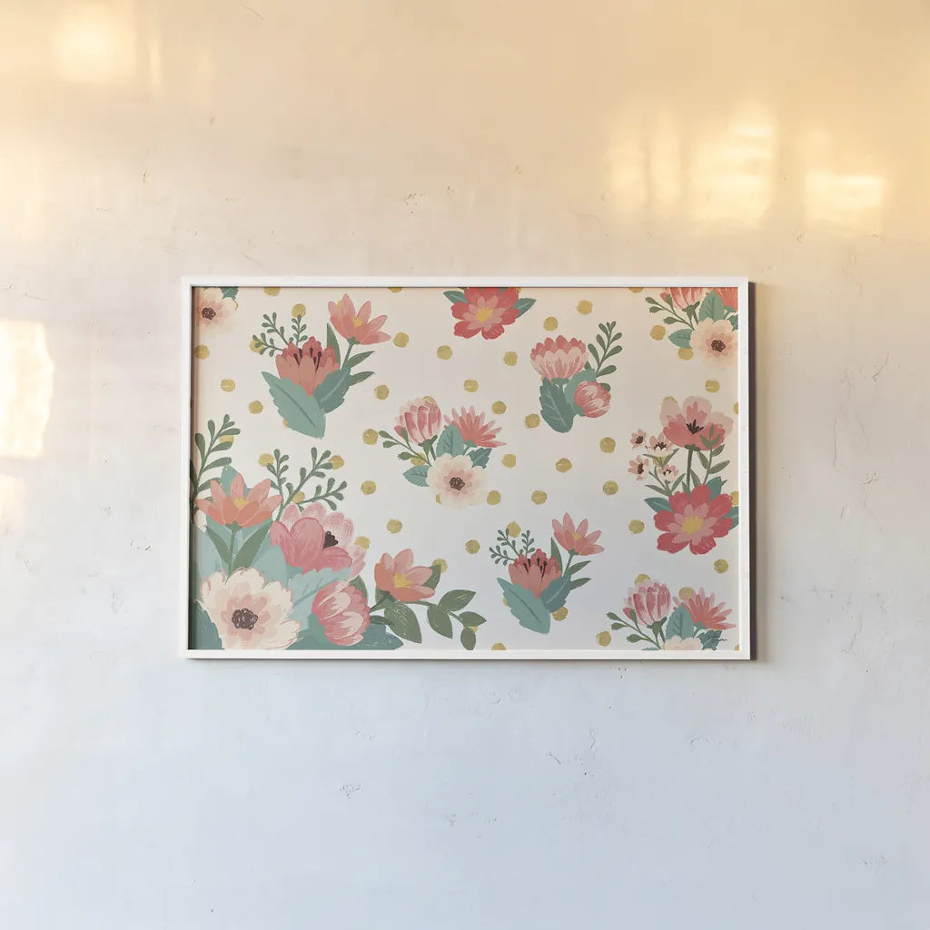 Gorgeous I by Janelle Penner. shown as a paper print in a white frame. Available as a archival giclee rolled canvas, fine art paper, or poster print. SKU 33015i.