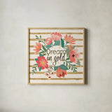 Gorgeous III by Janelle Penner. Shown in a natural wood glass frame for a timeless modern aesthetic. Available as an archival giclee rolled canvas, fine art paper, or poster print. SKU 33017a.