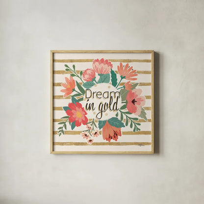 Gorgeous III by Janelle Penner. Shown in a natural wood glass frame for a timeless modern aesthetic. Available as an archival giclee rolled canvas, fine art paper, or poster print. SKU 33017a.