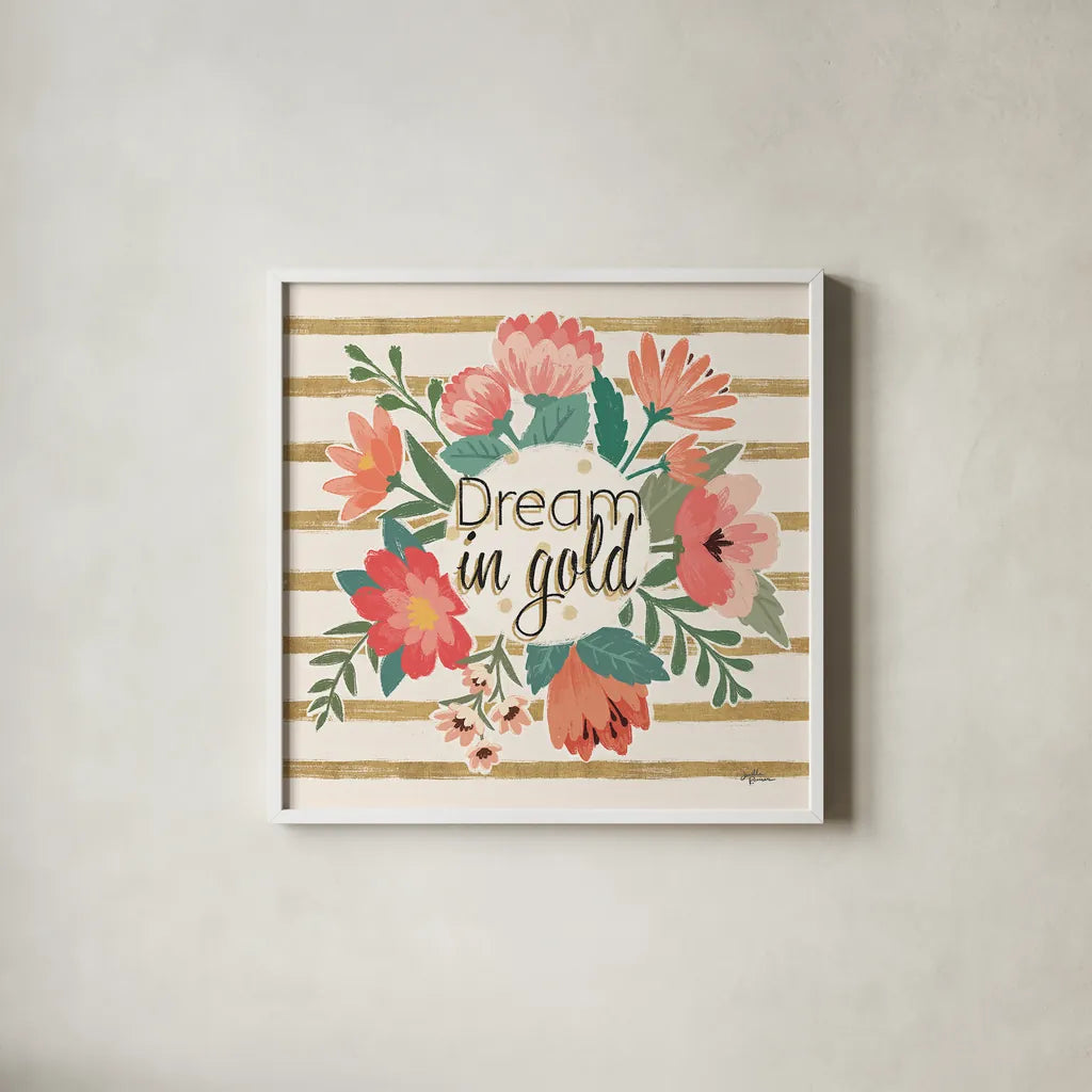 Gorgeous III by Janelle Penner. Shown in a crisp white glass frame for a clean and minimalist style. Available as an archival giclee rolled canvas, fine art paper, or poster print. SKU 33017a.