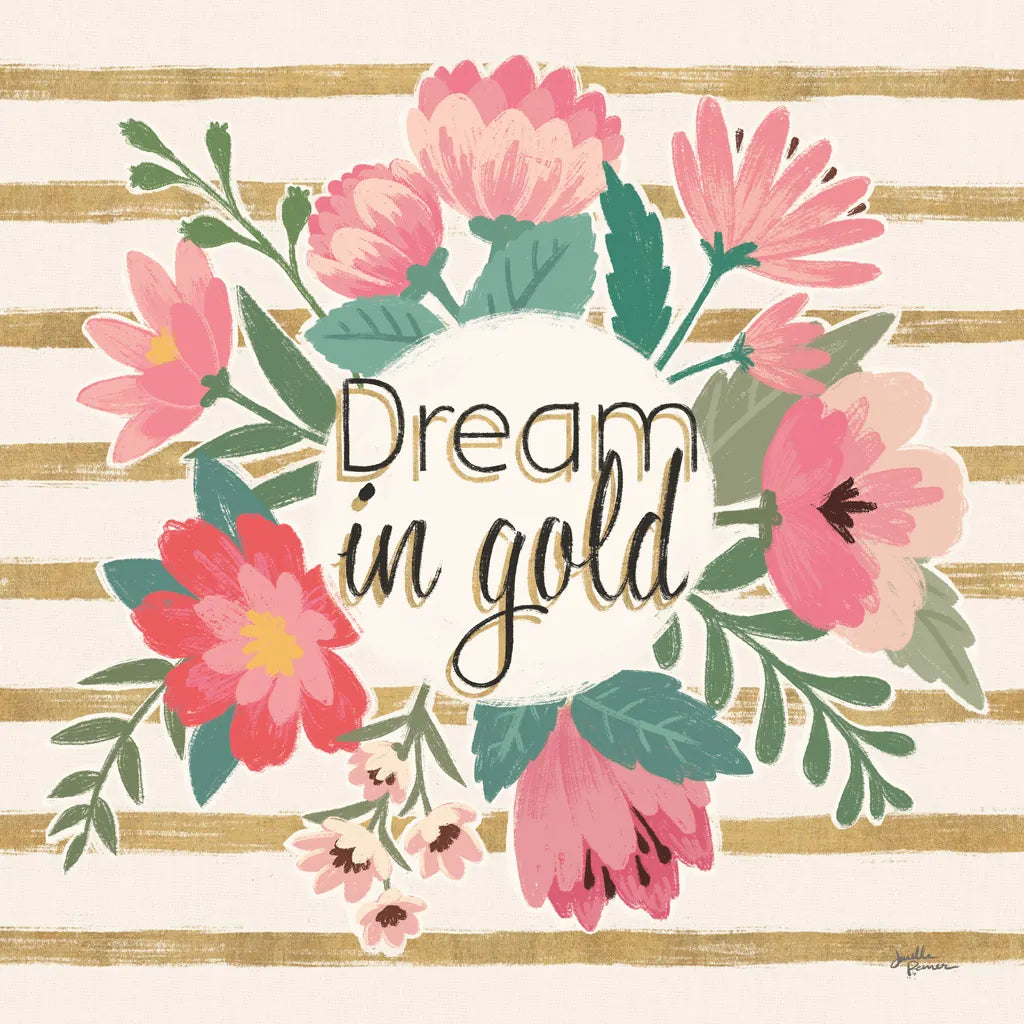 Gorgeous III Pink no dots by Janelle Penner. SKU 35629a. Archival Giclee Fine art print for wall decor.