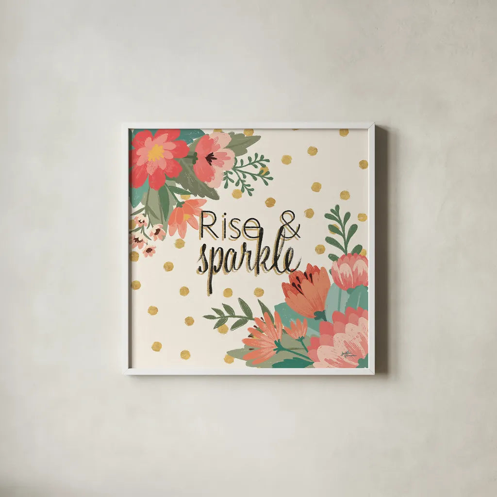 Gorgeous IV by Janelle Penner. Shown in a crisp white glass frame for a clean and minimalist style. Available as an archival giclee rolled canvas, fine art paper, or poster print. SKU 33018a.