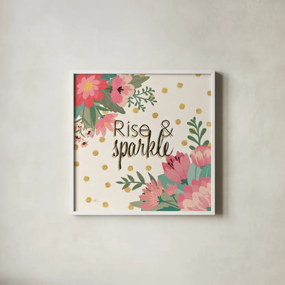 Gorgeous IV Pink by Janelle Penner. Shown in a crisp white glass frame for a clean and minimalist style. Available as an archival giclee rolled canvas, fine art paper, or poster print. SKU 35098a.