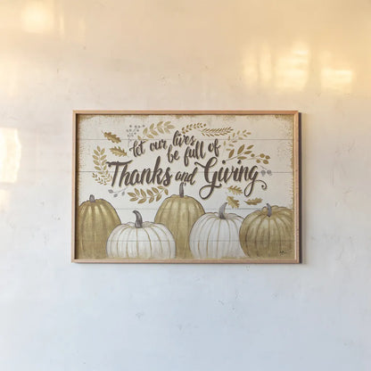 Grateful Season V by Janelle Penner. shown as a paper print in a natural frame. Available as a archival giclee rolled canvas, fine art paper, or poster print. SKU 26832i.