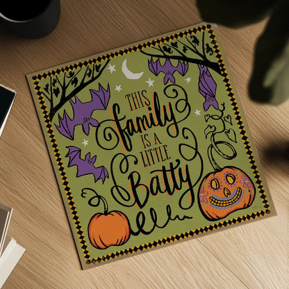 Halloween Expressions III by Janelle Penner. Shown as a detailed flat fine art print, highlighting archival giclee quality. Available as an archival giclee rolled canvas, fine art paper, or poster print. SKU 81655a.
