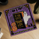 Halloween Expressions V by Janelle Penner. Shown as a detailed flat fine art print, highlighting archival giclee quality. Available as an archival giclee rolled canvas, fine art paper, or poster print. SKU 81657a.
