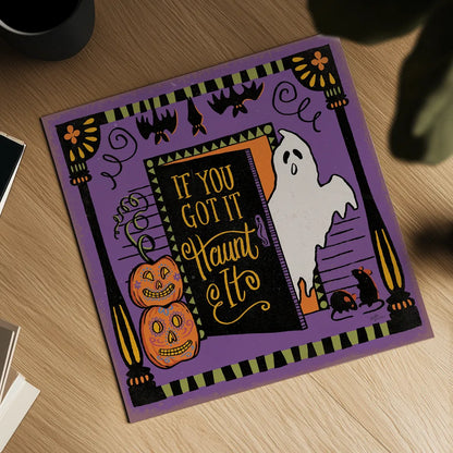 Halloween Expressions V by Janelle Penner. Shown as a detailed flat fine art print, highlighting archival giclee quality. Available as an archival giclee rolled canvas, fine art paper, or poster print. SKU 81657a.