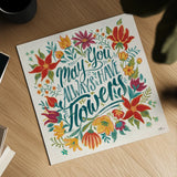 Happy Thoughts IV by Janelle Penner. Shown as a detailed flat fine art print, highlighting archival giclee quality. Available as an archival giclee rolled canvas, fine art paper, or poster print. SKU 54099a.