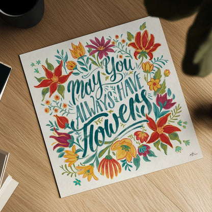 Happy Thoughts IV by Janelle Penner. Shown as a detailed flat fine art print, highlighting archival giclee quality. Available as an archival giclee rolled canvas, fine art paper, or poster print. SKU 54099a.